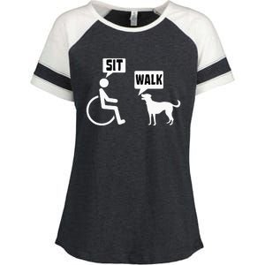 Funny Wheelchair Humor Joke For A Disability In A Wheelchair Enza Ladies Jersey Colorblock Tee