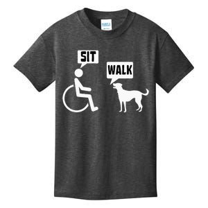 Funny Wheelchair Humor Joke For A Disability In A Wheelchair Kids T-Shirt