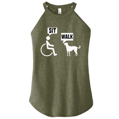 Funny Wheelchair Humor Joke For A Disability In A Wheelchair Women's Perfect Tri Rocker Tank