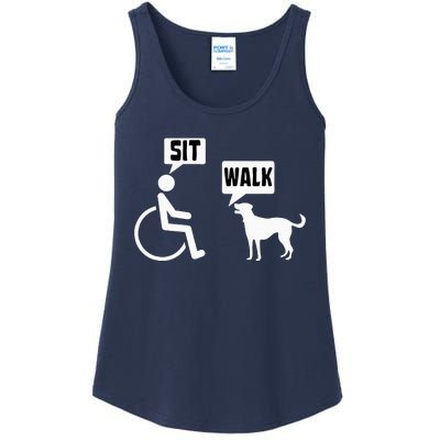 Funny Wheelchair Humor Joke For A Disability In A Wheelchair Ladies Essential Tank