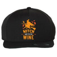 Funny Witch Halloween Costume. Witch Way To The Wine Wool Snapback Cap