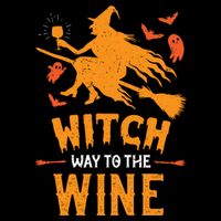 Funny Witch Halloween Costume. Witch Way To The Wine Wool Snapback Cap