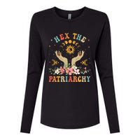 Feminist Witch Hex The Patriarchy Halloween Witch Vibes Womens Cotton Relaxed Long Sleeve T-Shirt