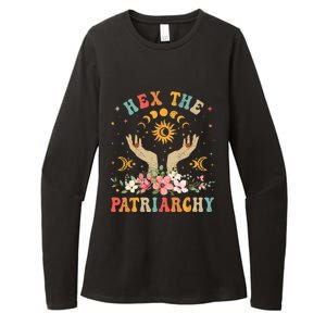 Feminist Witch Hex The Patriarchy Halloween Witch Vibes Womens CVC Long Sleeve Shirt