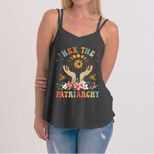 Feminist Witch Hex The Patriarchy Halloween Witch Vibes Women's Strappy Tank