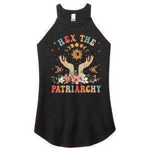 Feminist Witch Hex The Patriarchy Halloween Witch Vibes Women's Perfect Tri Rocker Tank