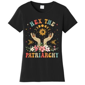 Feminist Witch Hex The Patriarchy Halloween Witch Vibes Women's T-Shirt