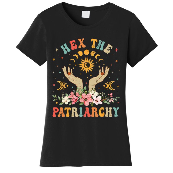 Feminist Witch Hex The Patriarchy Halloween Witch Vibes Women's T-Shirt