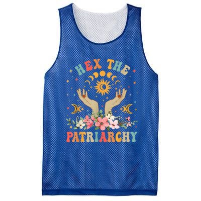 Feminist Witch Hex The Patriarchy Halloween Witch Vibes Great Gift Mesh Reversible Basketball Jersey Tank