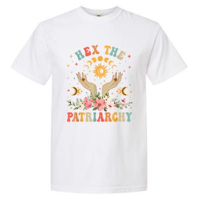 Feminist Witch Hex The Patriarchy Halloween Witch Vibes Great Gift Garment-Dyed Heavyweight T-Shirt