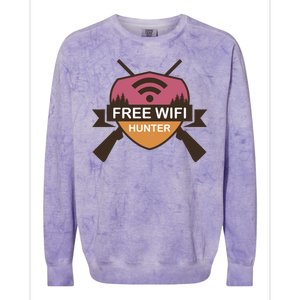 Free Wifi Hunter Colorblast Crewneck Sweatshirt