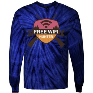 Free Wifi Hunter Tie-Dye Long Sleeve Shirt