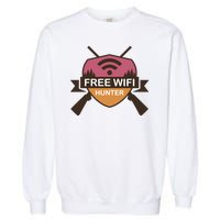 Free Wifi Hunter Garment-Dyed Sweatshirt