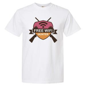 Free Wifi Hunter Garment-Dyed Heavyweight T-Shirt