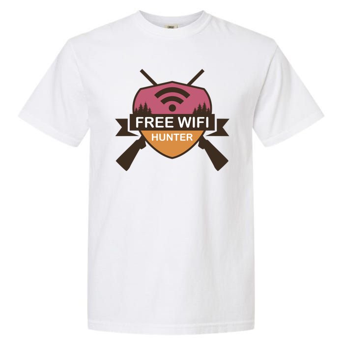 Free Wifi Hunter Garment-Dyed Heavyweight T-Shirt