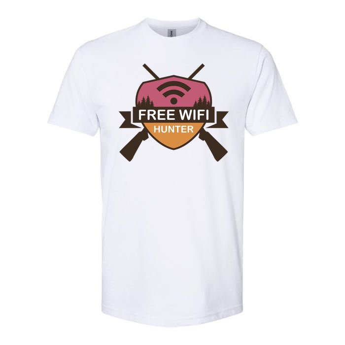 Free Wifi Hunter Softstyle CVC T-Shirt