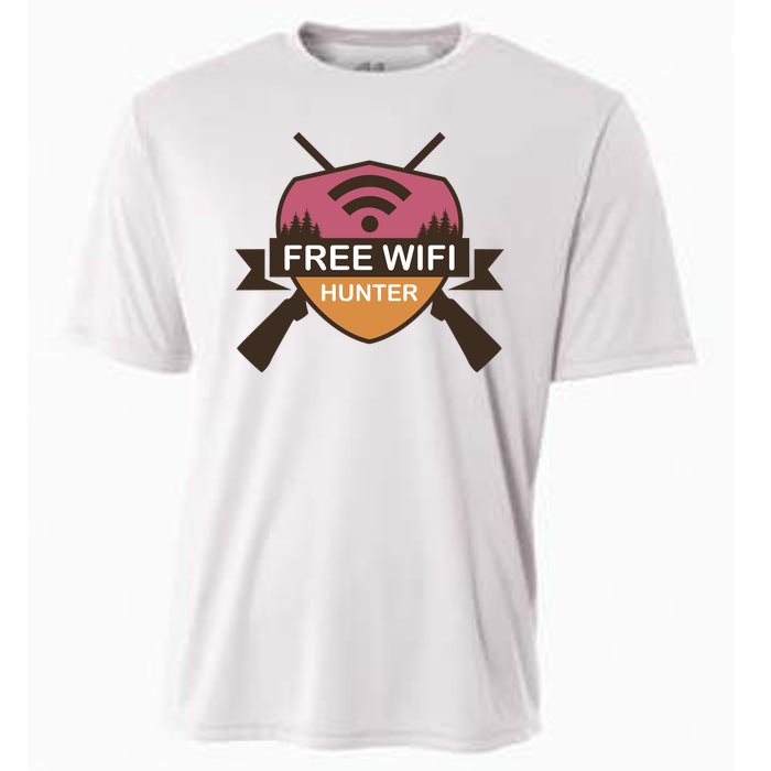 Free Wifi Hunter Cooling Performance Crew T-Shirt