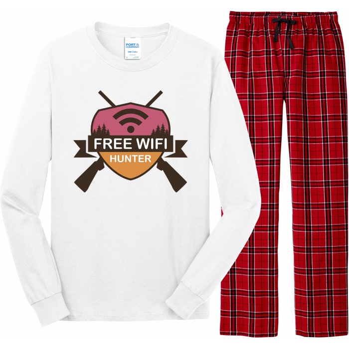 Free Wifi Hunter Long Sleeve Pajama Set