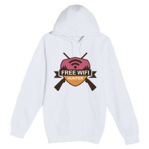 Free Wifi Hunter Premium Pullover Hoodie