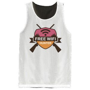 Free Wifi Hunter Mesh Reversible Basketball Jersey Tank