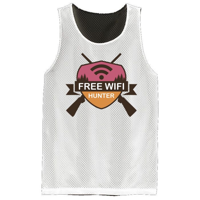 Free Wifi Hunter Mesh Reversible Basketball Jersey Tank