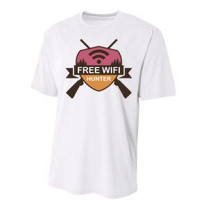 Free Wifi Hunter Performance Sprint T-Shirt