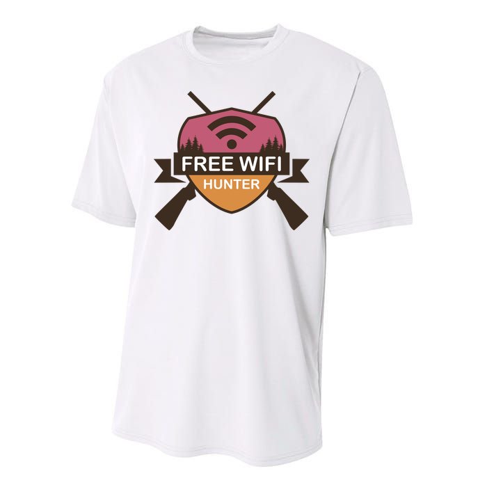 Free Wifi Hunter Performance Sprint T-Shirt