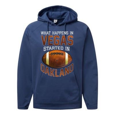 Funny What Happens American Football Fans Performance Fleece Hoodie