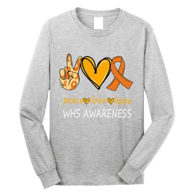 Funny Wolf Hirschhorn Syndrome Awareness Day Long Sleeve Shirt