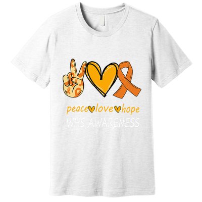 Funny Wolf Hirschhorn Syndrome Awareness Day Premium T-Shirt