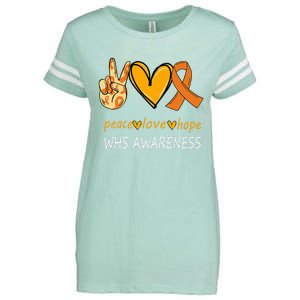 Funny Wolf Hirschhorn Syndrome Awareness Day Enza Ladies Jersey Football T-Shirt