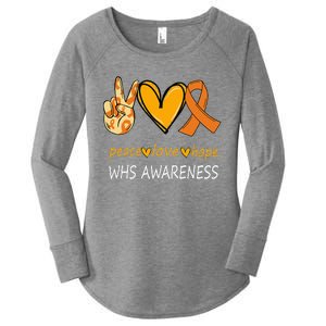 Funny Wolf Hirschhorn Syndrome Awareness Day Women's Perfect Tri Tunic Long Sleeve Shirt