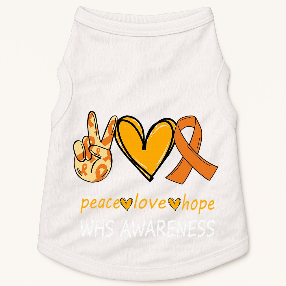 Funny Wolf Hirschhorn Syndrome Awareness Day Doggie Tank