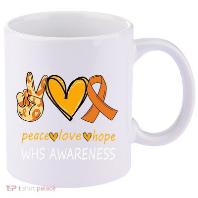 Funny Wolf Hirschhorn Syndrome Awareness Day 11oz C Handle Ceramic Mug