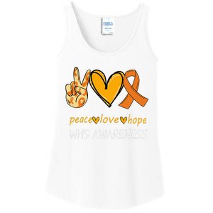 Funny Wolf Hirschhorn Syndrome Awareness Day Ladies Essential Tank