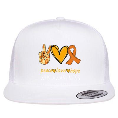Funny Wolf Hirschhorn Syndrome Awareness Day Flatbill Hat