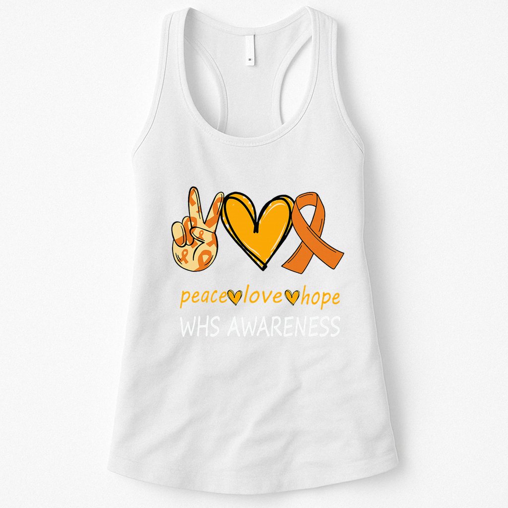 Funny Wolf Hirschhorn Syndrome Awareness Day Womens Tank Top