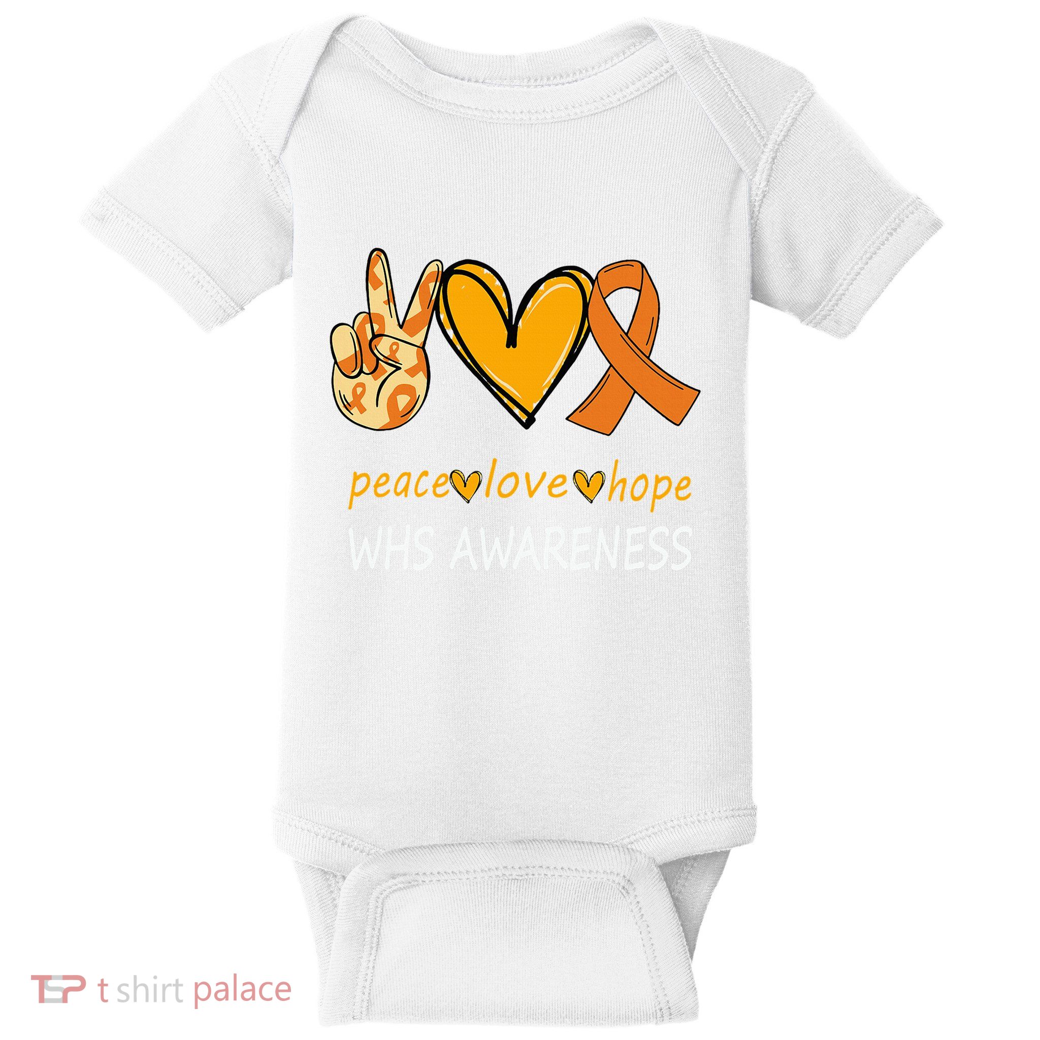 Funny Wolf Hirschhorn Syndrome Awareness Day Baby Bodysuit
