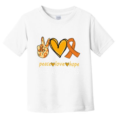 Funny Wolf Hirschhorn Syndrome Awareness Day Toddler T-Shirt
