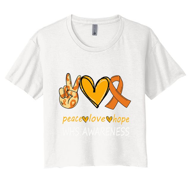 Funny Wolf Hirschhorn Syndrome Awareness Day Crop Top