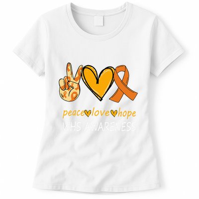 Funny Wolf Hirschhorn Syndrome Awareness Day Womens T-Shirt