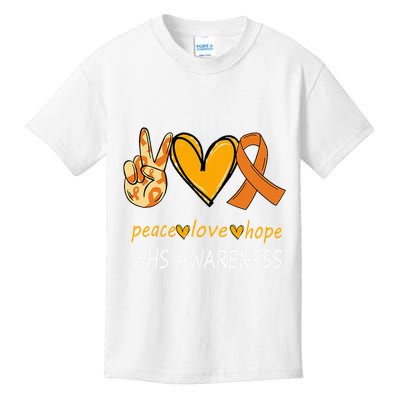 Funny Wolf Hirschhorn Syndrome Awareness Day Kids T-Shirt