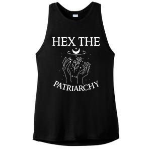 Feminist Witch Hex The Patriarchy Witchcraft Wiccan Gift Ladies PosiCharge Tri-Blend Wicking Tank