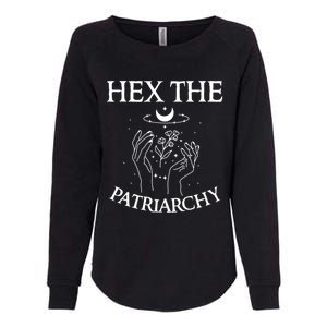 Feminist Witch Hex The Patriarchy Witchcraft Wiccan Gift Womens California Wash Sweatshirt