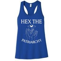 Feminist Witch Hex The Patriarchy Witchcraft Wiccan Gift Women's Racerback Tank