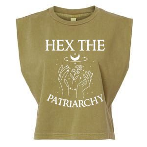 Feminist Witch Hex The Patriarchy Witchcraft Wiccan Gift Garment-Dyed Women's Muscle Tee