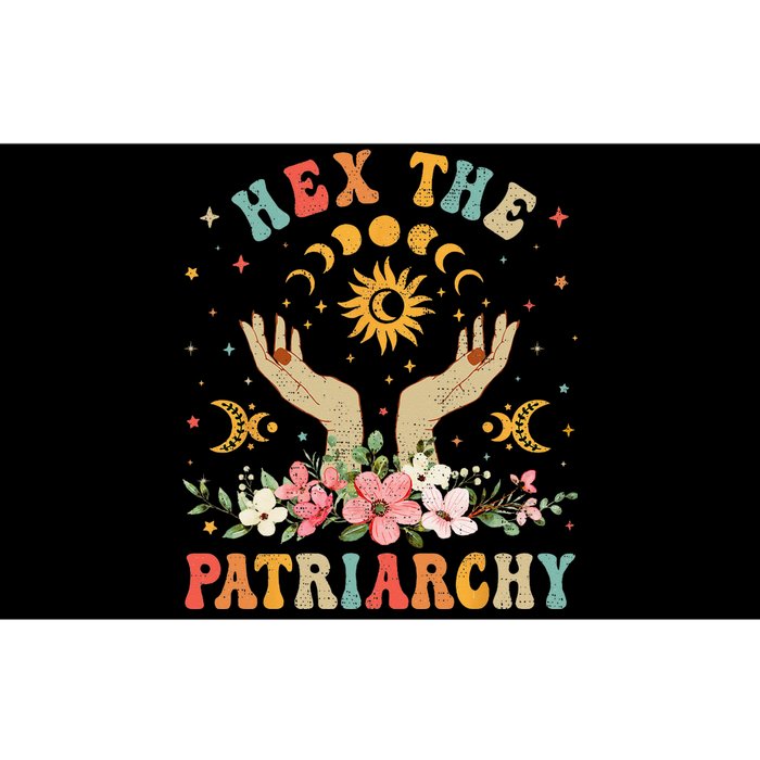 Feminist Witch Hex The Patriarchy Halloween Witch Vibes Bumper Sticker