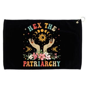 Feminist Witch Hex The Patriarchy Halloween Witch Vibes Grommeted Golf Towel