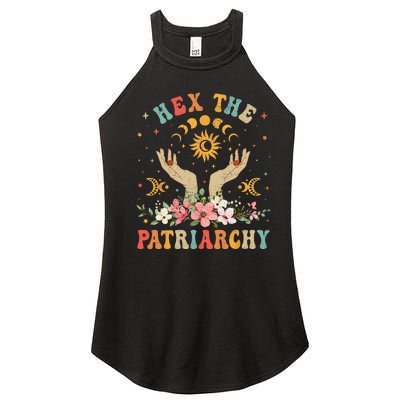 Feminist Witch Hex The Patriarchy Halloween Witch Vibes Women’s Perfect Tri Rocker Tank