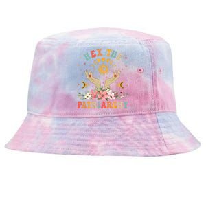 Feminist Witch Hex The Patriarchy Halloween Tie-Dyed Bucket Hat